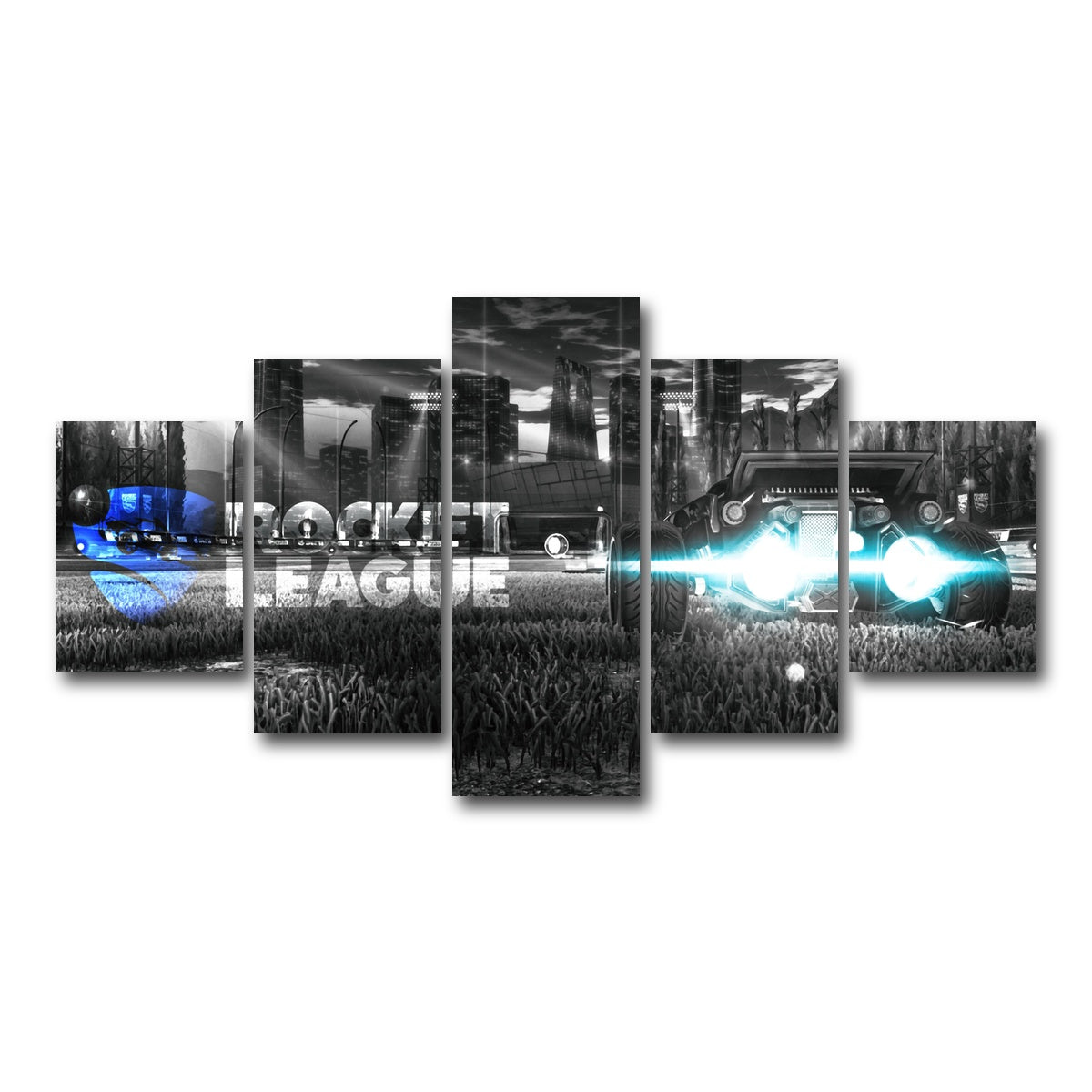 AUTO-MOCKUP WHITE | Rocket League | 5 Piece | Gallery Wrap Canvas | group=5_short