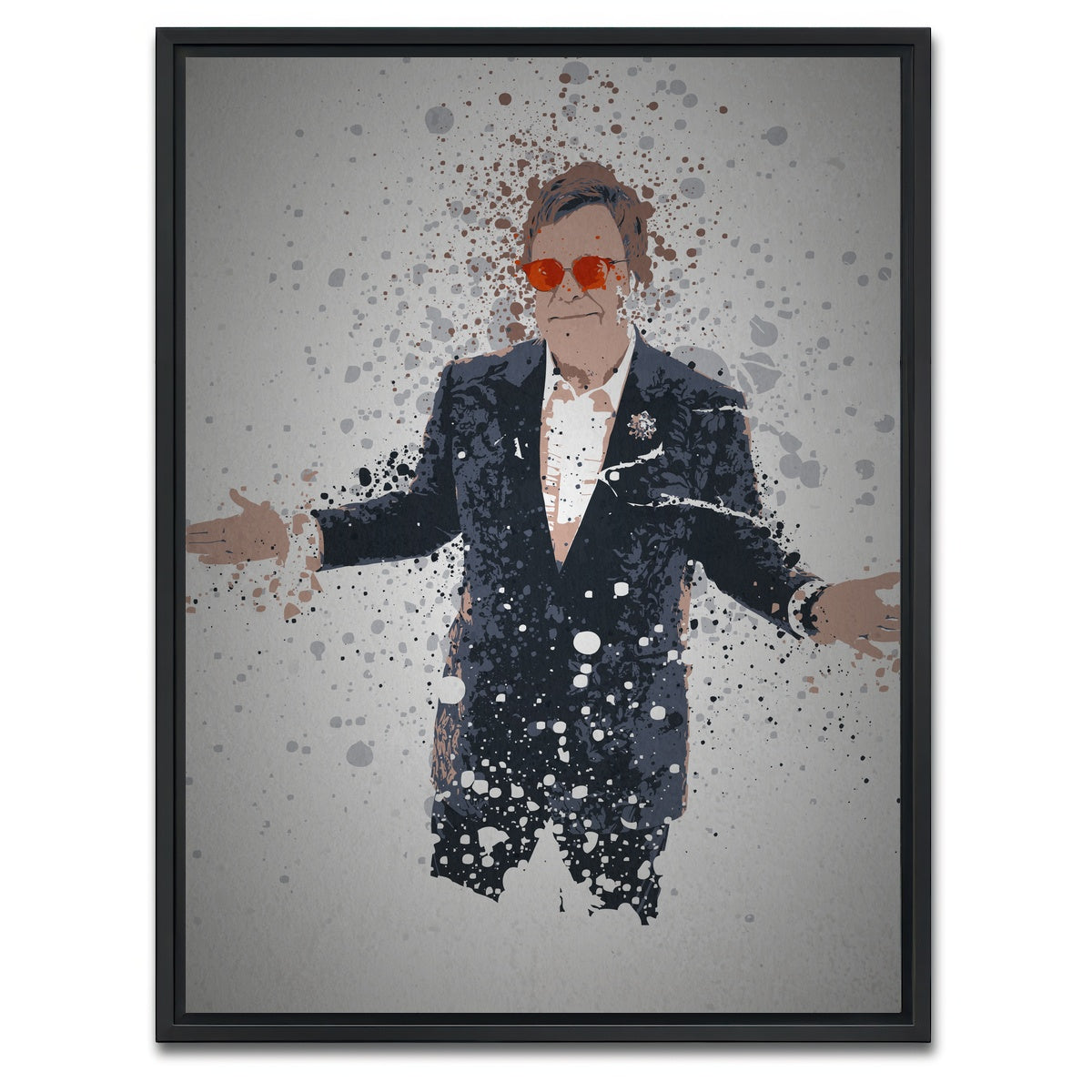 AUTO-MOCKUP WHITE | Rocket Man | 1 Piece | Black Framed Canvas | group=3x4