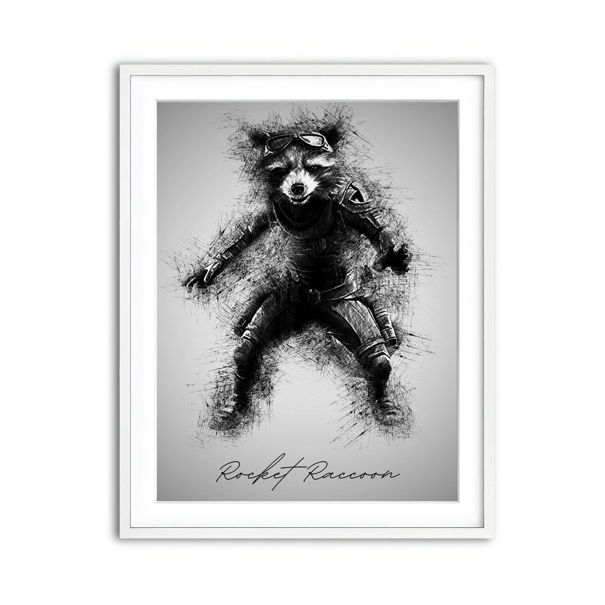 Framed Print 3x4 White