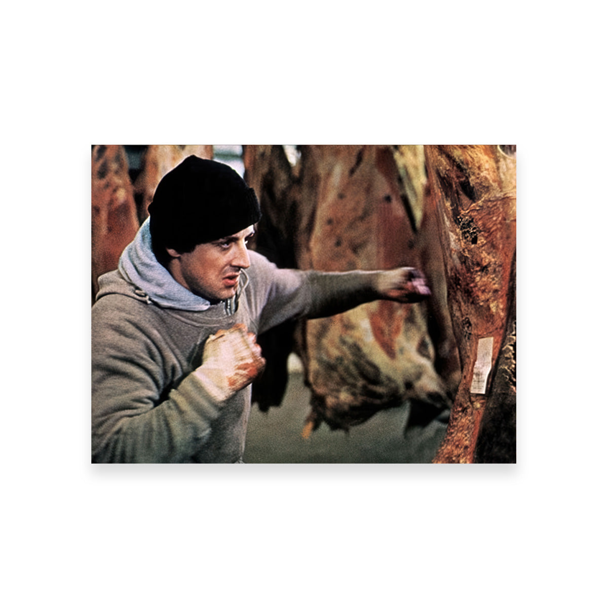 Rocky Punching Meat Wall Art