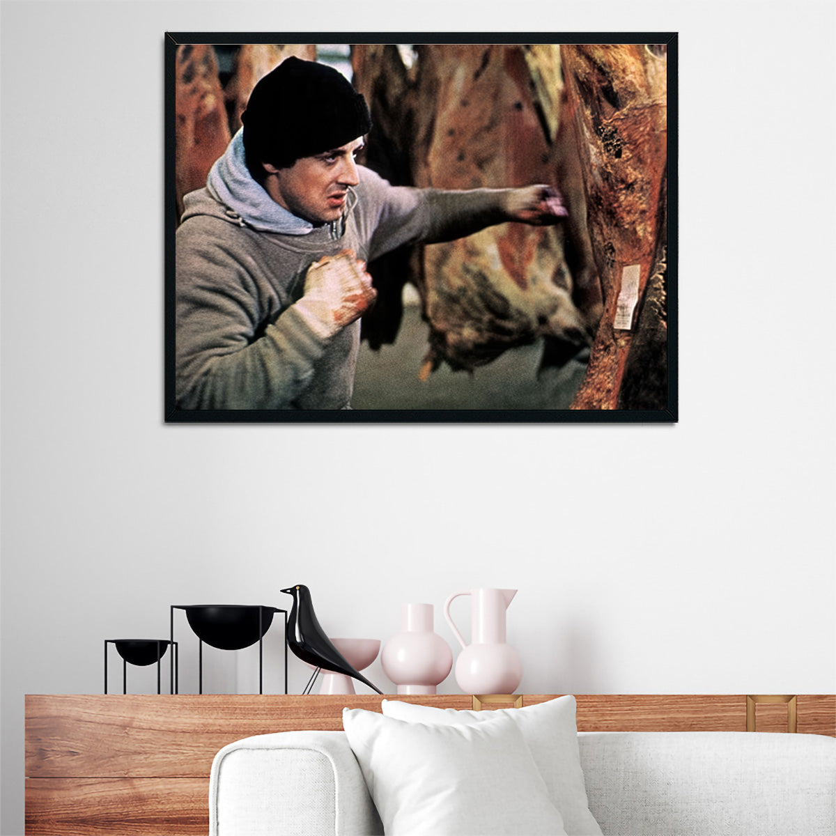 Rocky Punching Meat Wall Art