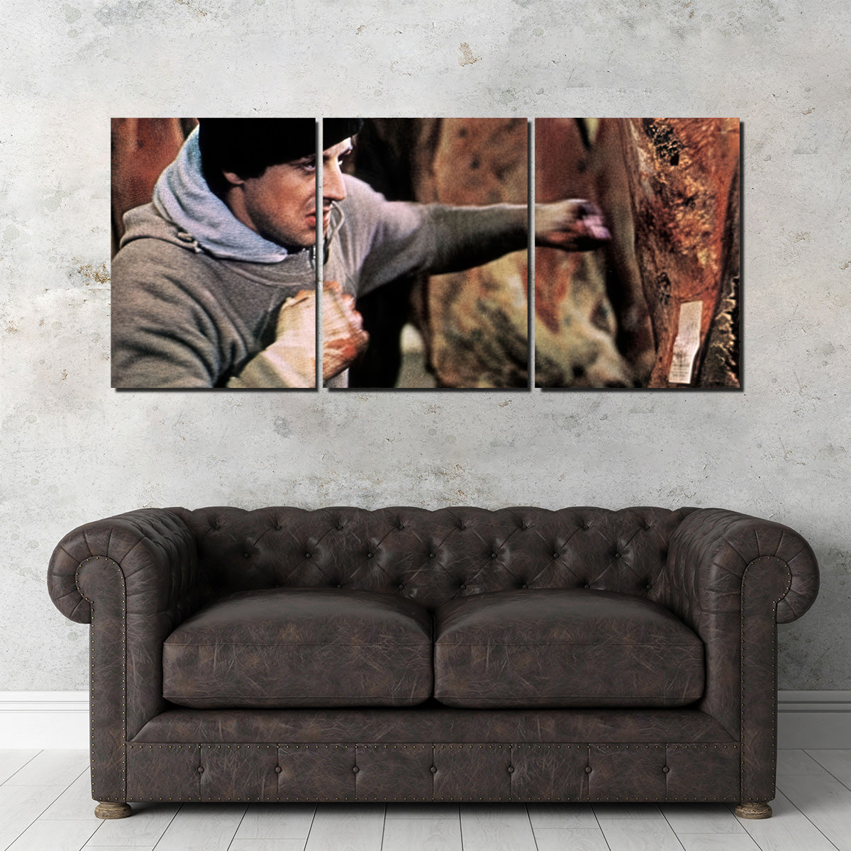 Rocky Punching Meat Wall Art