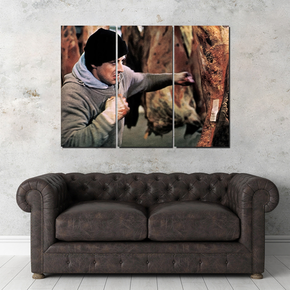 Rocky Punching Meat Wall Art