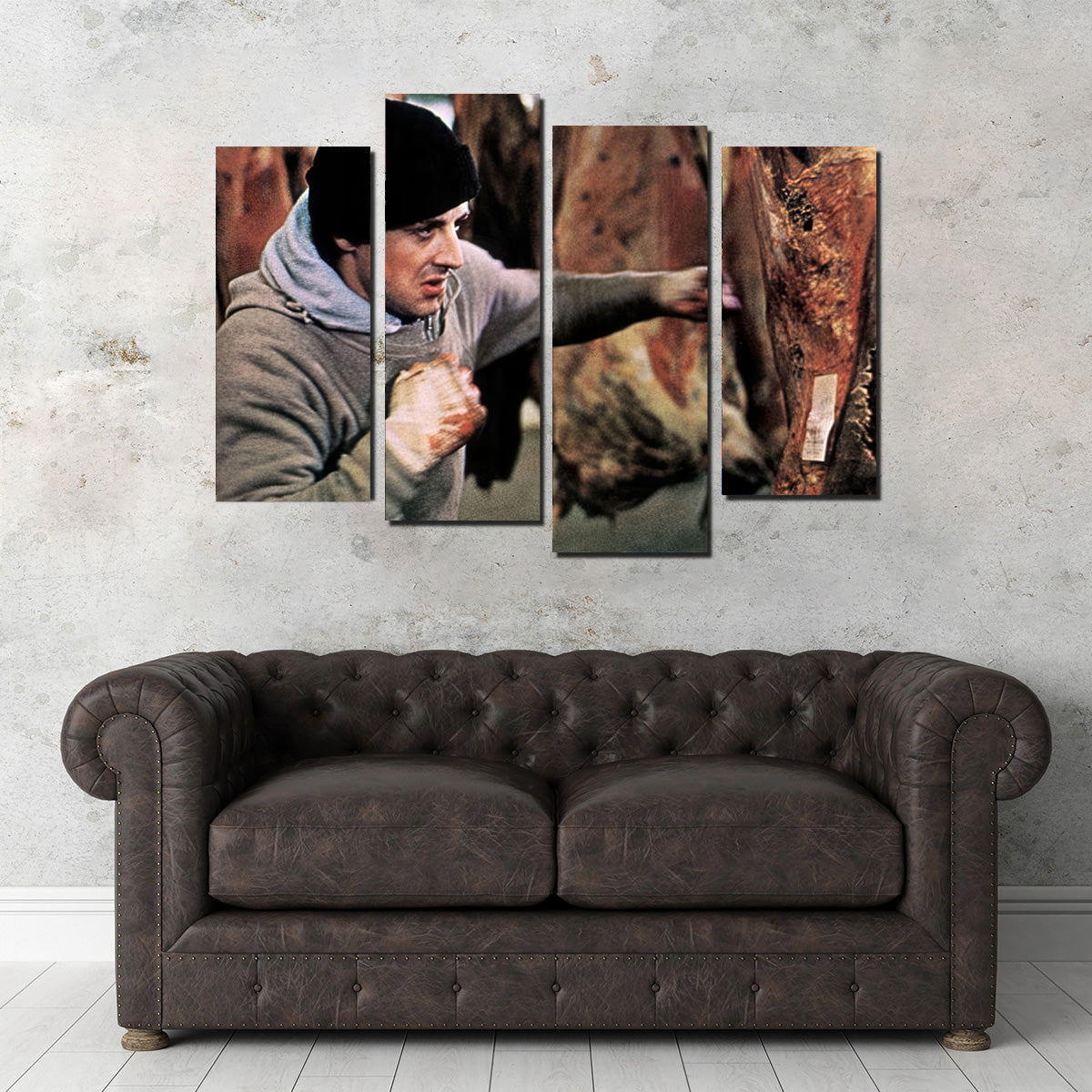 Rocky Punching Meat Wall Art