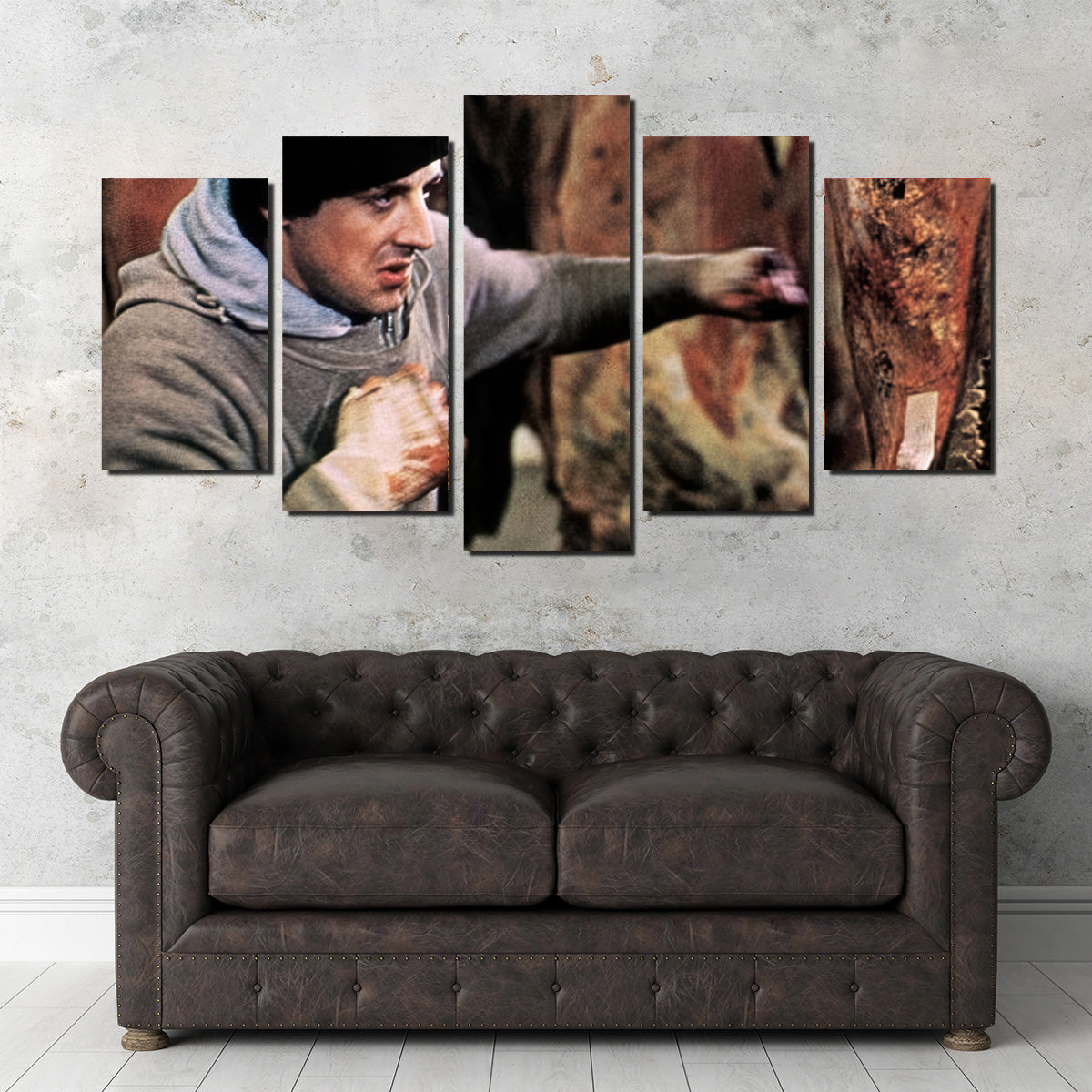 Rocky Punching Meat Wall Art