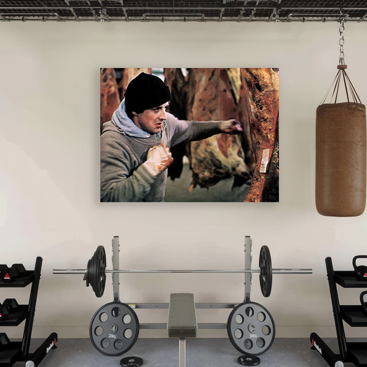 Rocky Punching Meat Wall Art