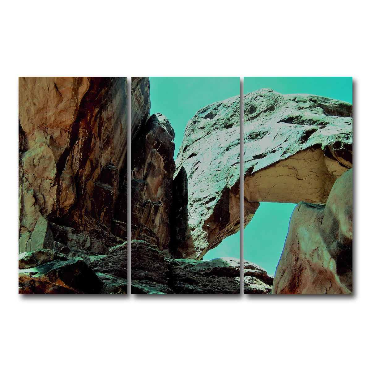 AUTO-MOCKUP WHITE | Rocky Arch | 3 Piece | Gallery Wrap Canvas | group=12x24