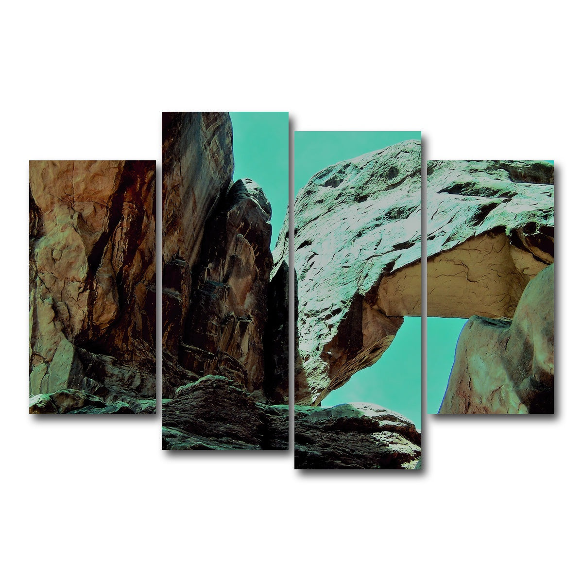 AUTO-MOCKUP WHITE | Rocky Arch | 4 Piece | Gallery Wrap Canvas | group=4_short