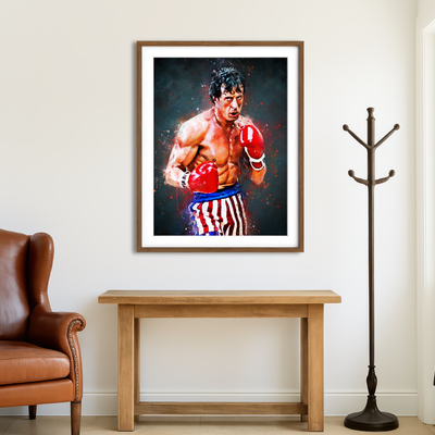 AUTO-MOCKUP ROOM | Rocky Balboa Wall Art
