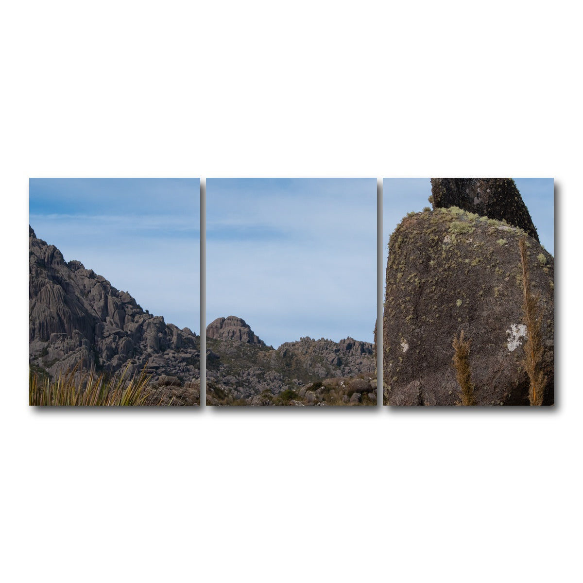 AUTO-MOCKUP WHITE | Rocky Mountains in Brazil | 3 Piece | Gallery Wrap Canvas | group=18x24