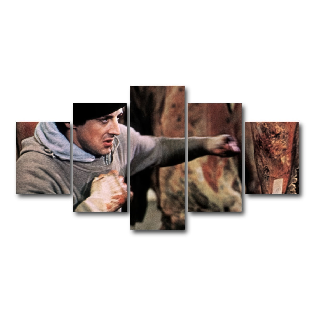 AUTO-MOCKUP WHITE | Rocky Punching Meat | 5 Piece | Gallery Wrap Canvas | group=5_short