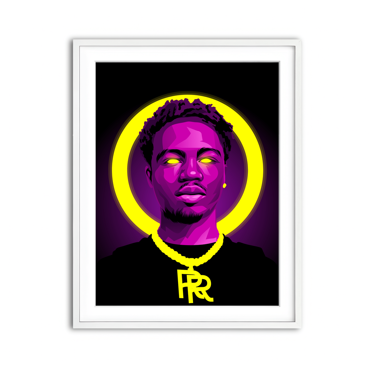 Framed Print 3x4 White