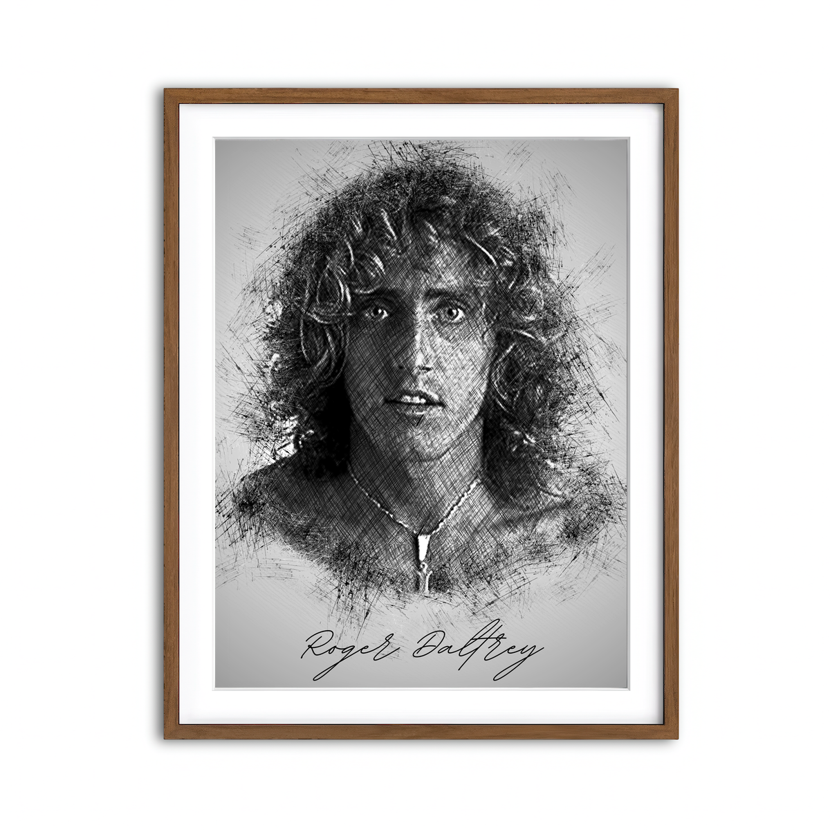 Framed Print 3x4 Walnut