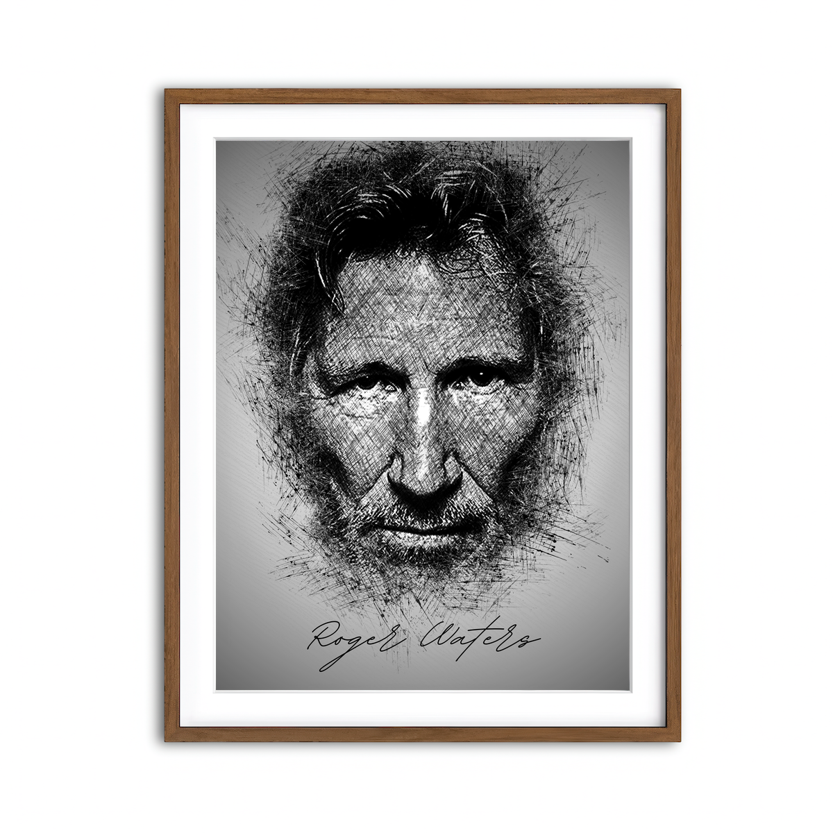 Framed Print 3x4 Walnut