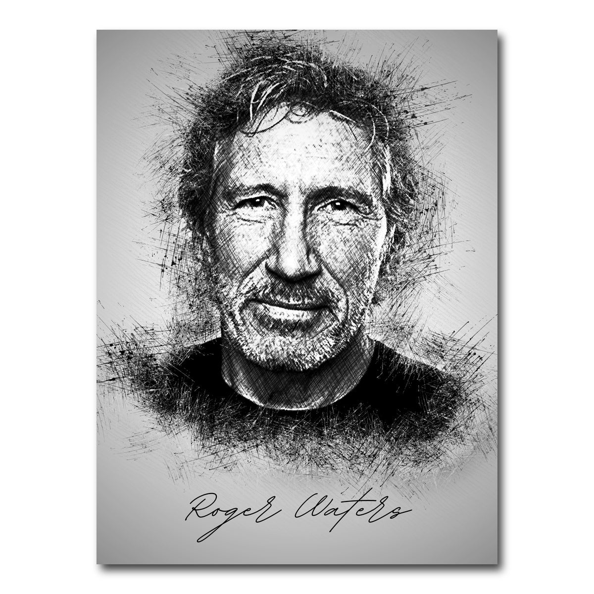 AUTO-MOCKUP WHITE | Roger Waters | 1 Piece | Gallery Wrap Canvas | group=3x4