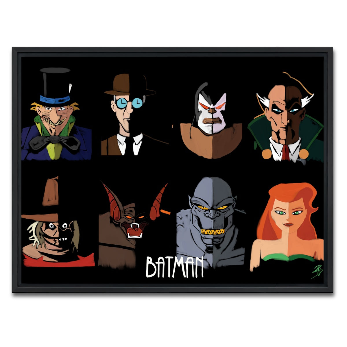 AUTO-MOCKUP WHITE | Rogues 2 | 1 Piece | Black Framed Canvas | group=4x3