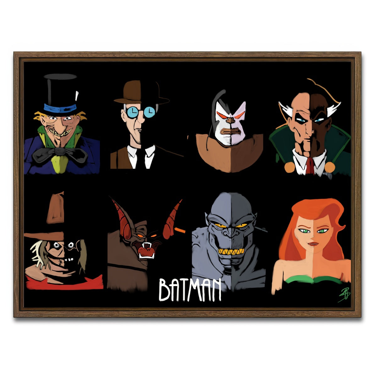 AUTO-MOCKUP WHITE | Rogues 2 | 1 Piece | Walnut Framed Canvas | group=4x3