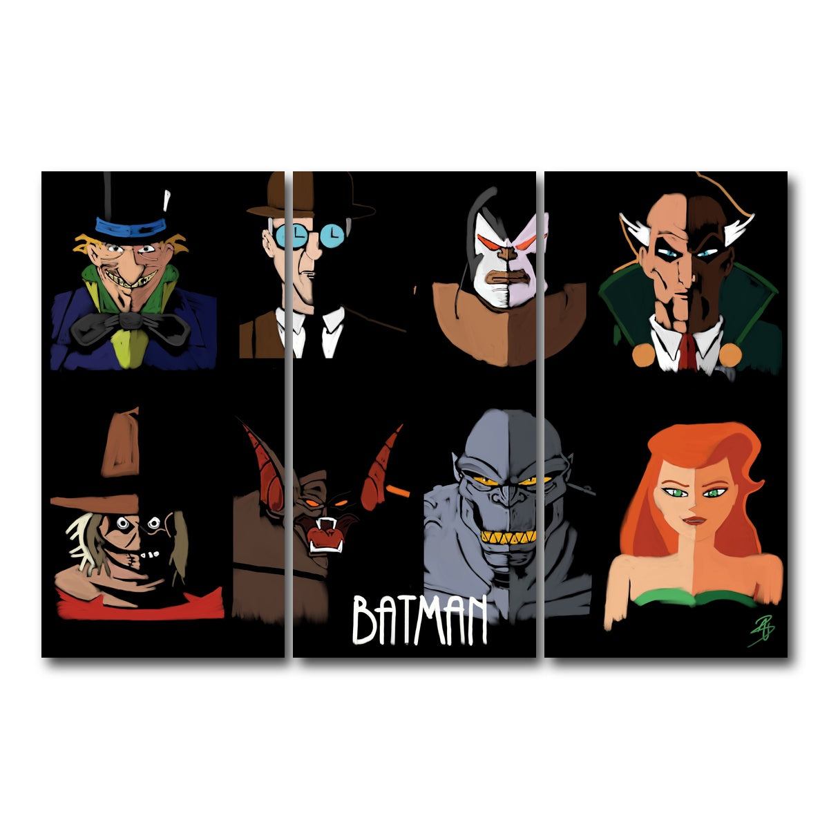 AUTO-MOCKUP WHITE | Rogues 2 | 3 Piece | Gallery Wrap Canvas | group=12x24