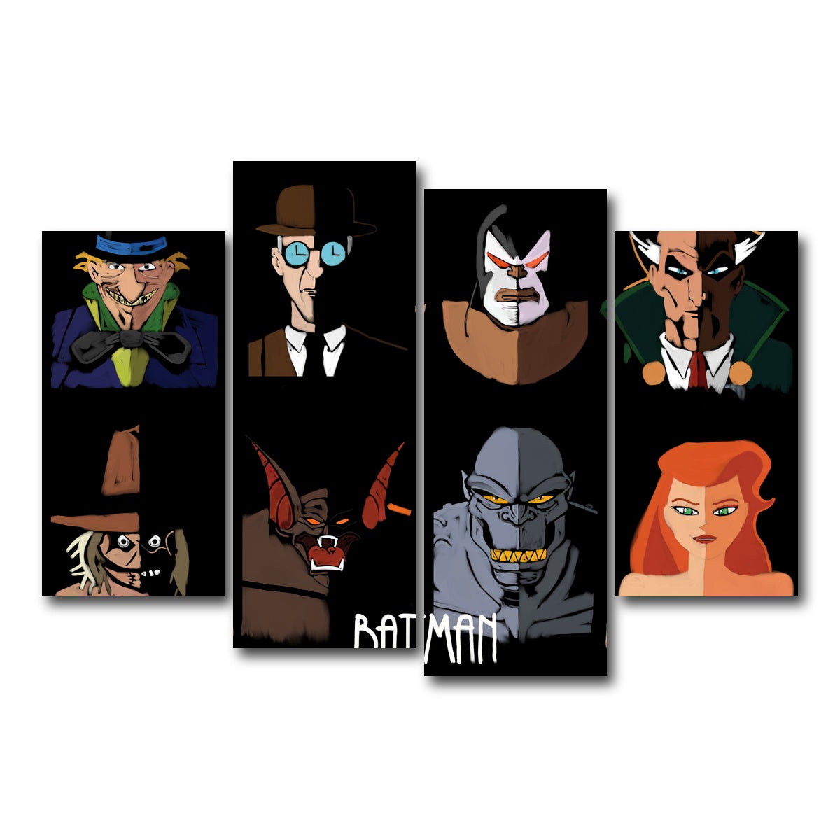 AUTO-MOCKUP WHITE | Rogues 2 | 4 Piece | Gallery Wrap Canvas | group=4_short