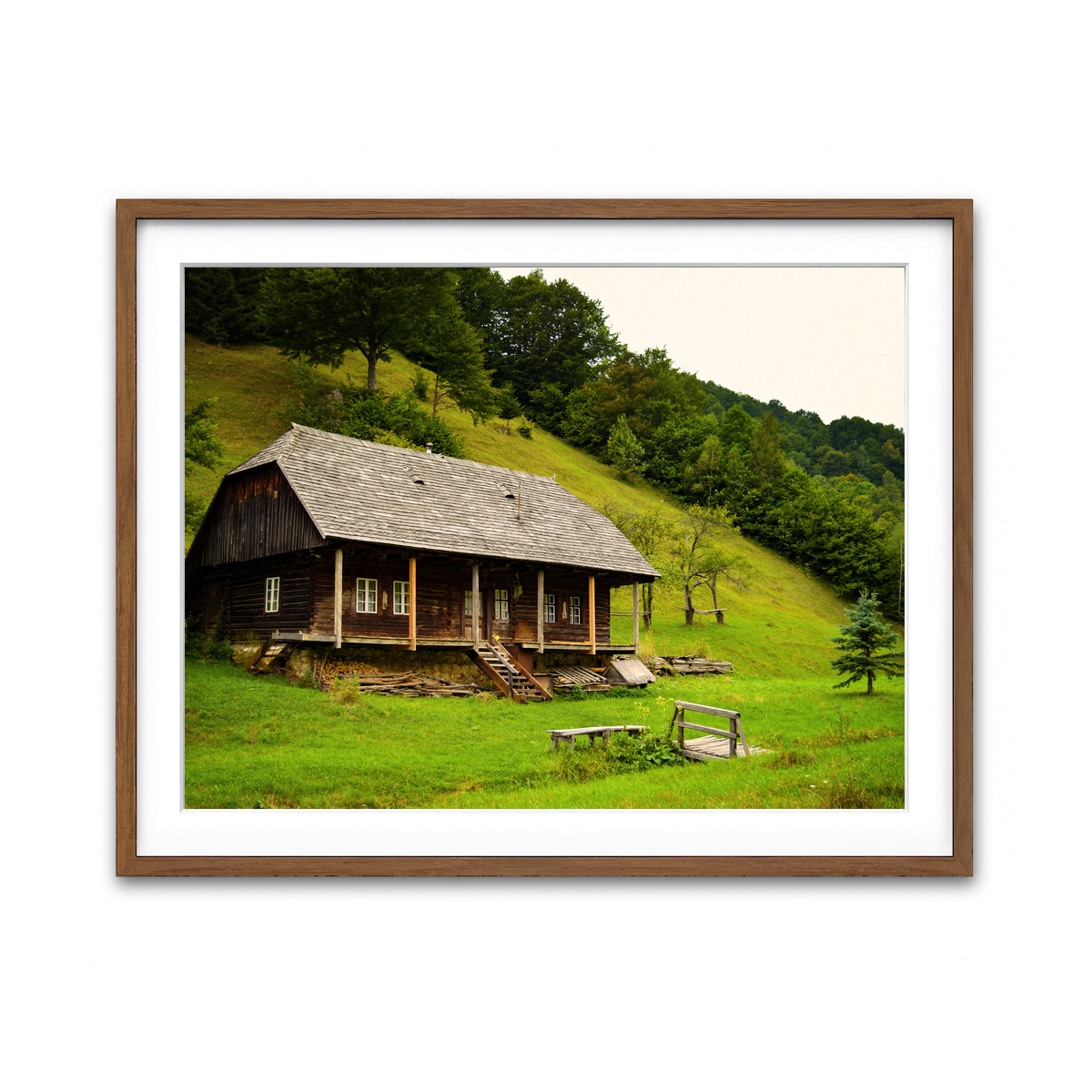 Framed Print 4x3 Walnut