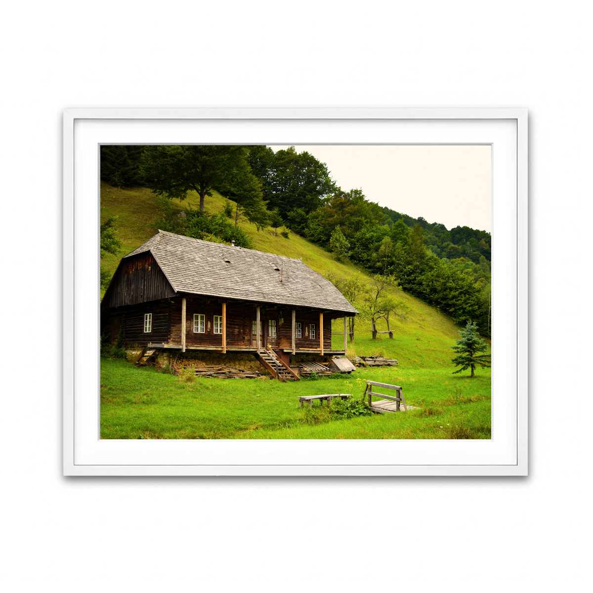Framed Print 4x3 White