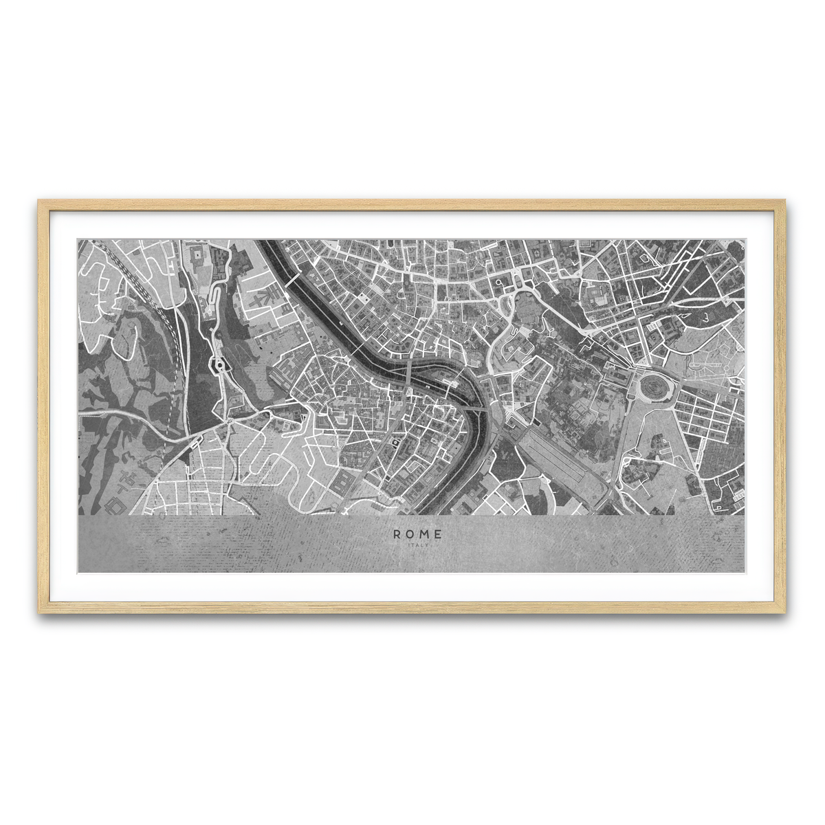 Framed Print 2x1 Natural