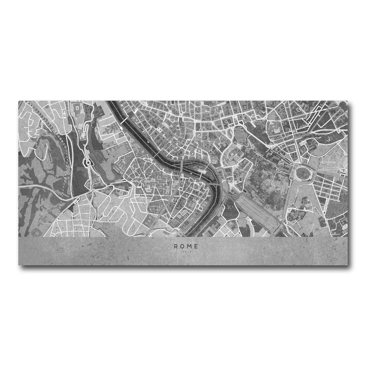 AUTO-MOCKUP WHITE | Rome Map 2 | 1 Piece | Gallery Wrap Canvas | group=2x1