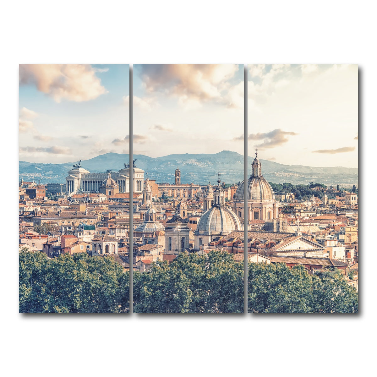 AUTO-MOCKUP WHITE | Rome Roofs | 3 Piece | Gallery Wrap Canvas | group=8x18