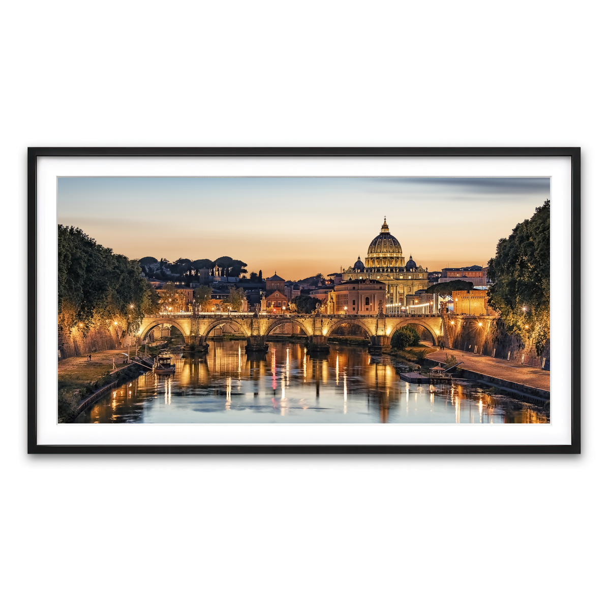 Framed Print 2x1 Black