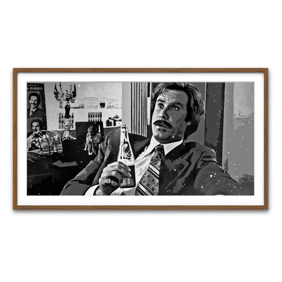 Framed Print 2x1 Walnut