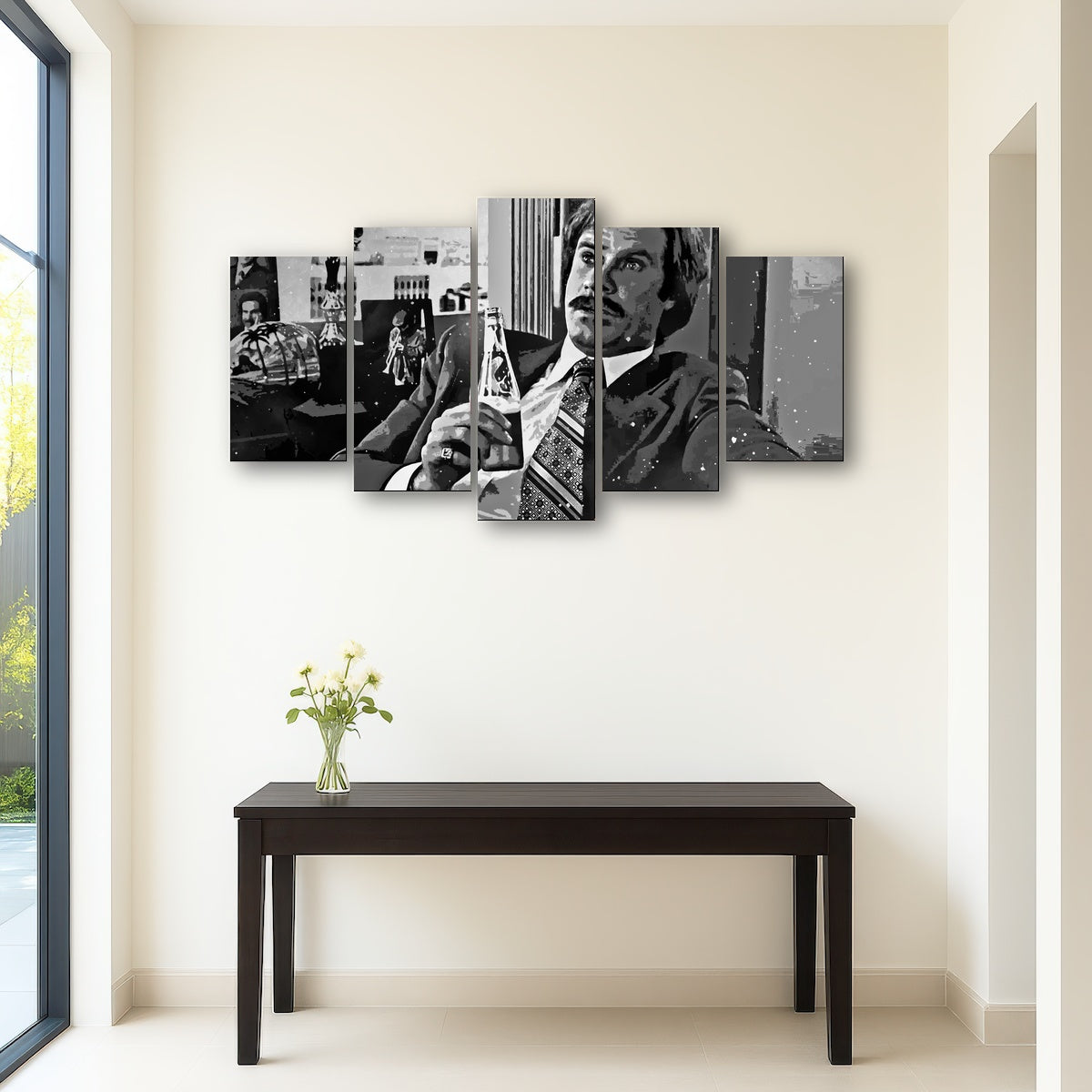 AUTO-MOCKUP ROOM | Ron Burgundy grayscale