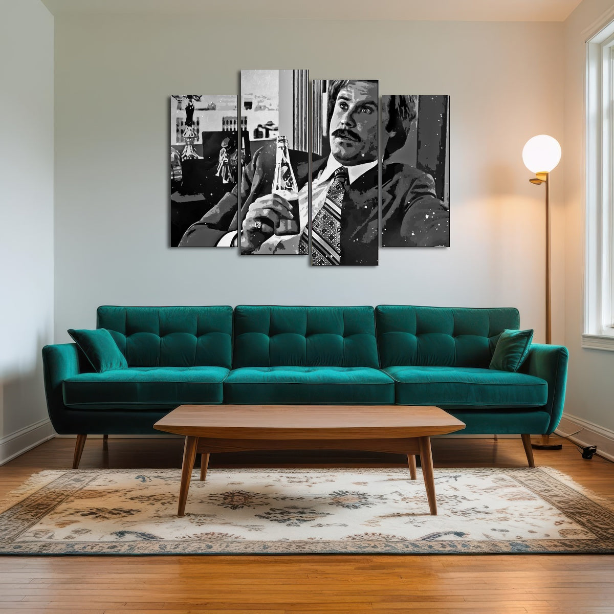 AUTO-MOCKUP ROOM | Ron Burgundy grayscale