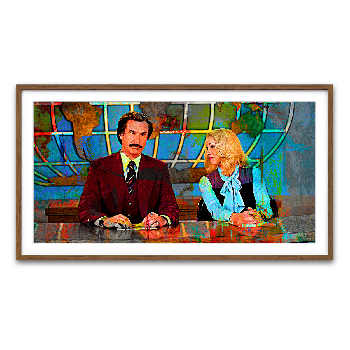 Framed Print 2x1 Walnut