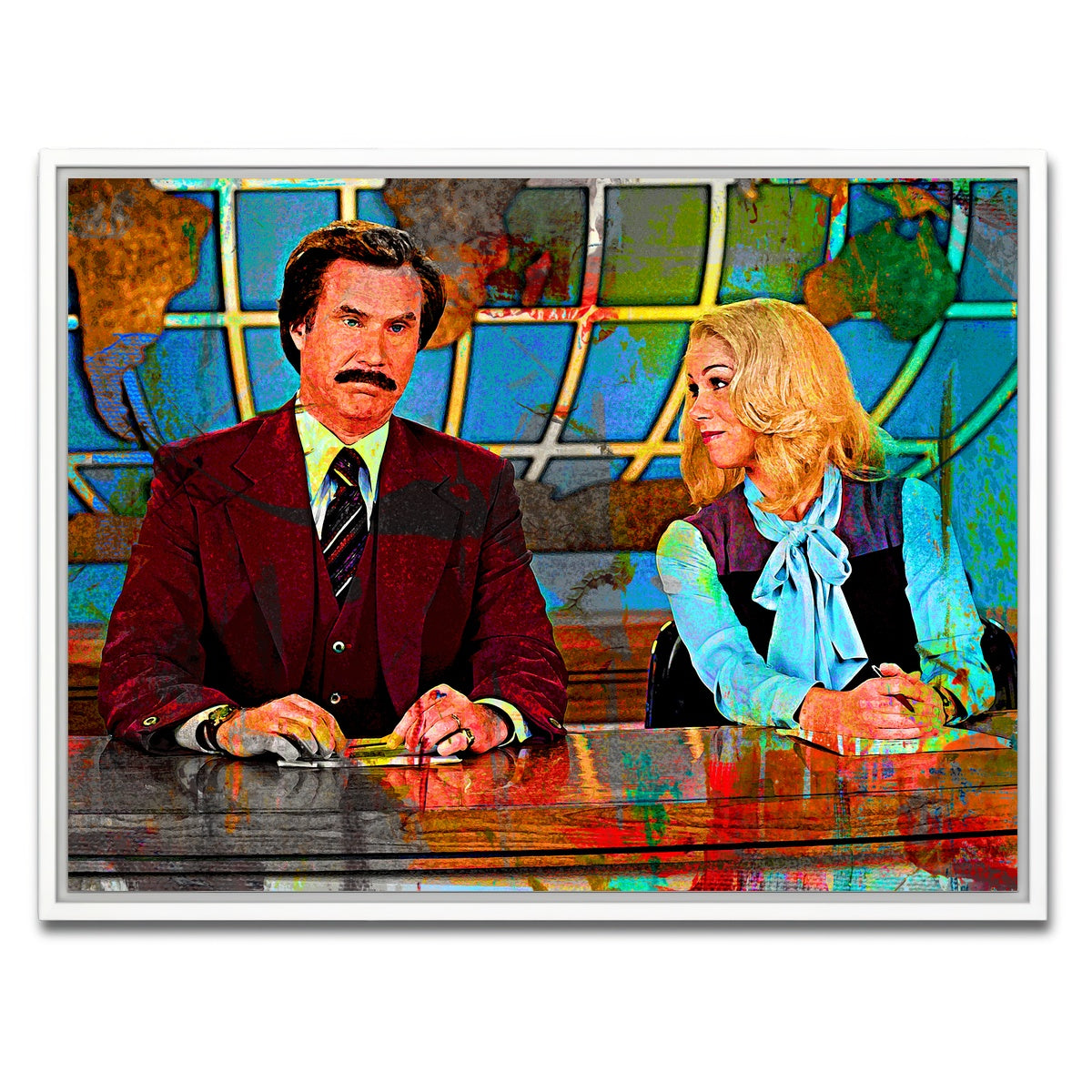 AUTO-MOCKUP WHITE | Ron & Veronica | 1 Piece | White Framed Canvas | group=4x3