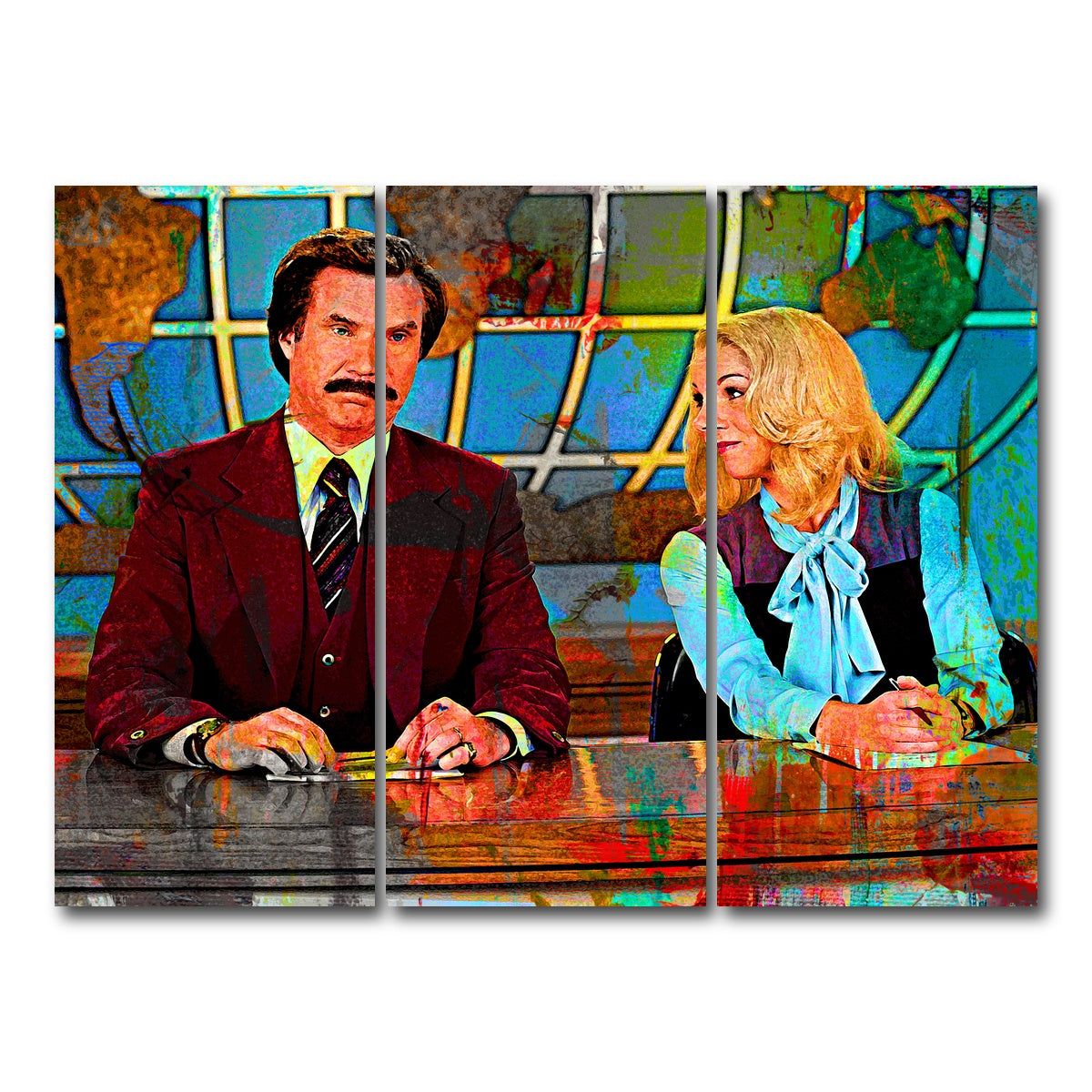 AUTO-MOCKUP WHITE | Ron & Veronica | 3 Piece | Gallery Wrap Canvas | group=8x18