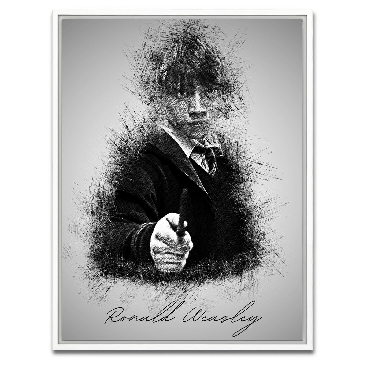 AUTO-MOCKUP WHITE | Ronald Weasley | 1 Piece | White Framed Canvas | group=3x4