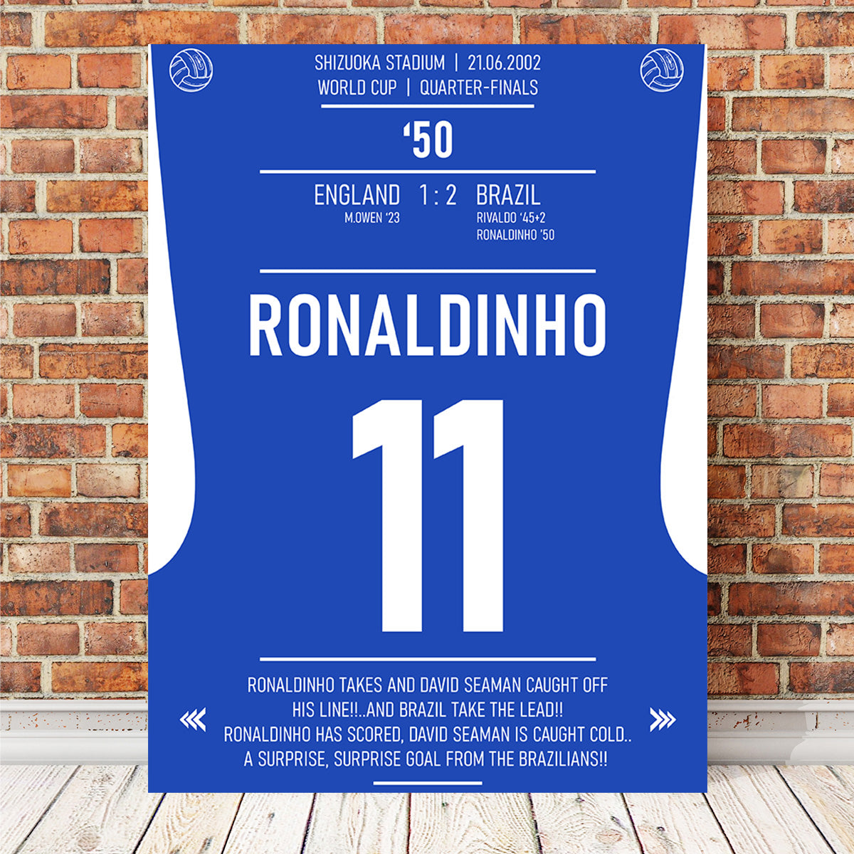 Ronaldinho Brazil Wall Art