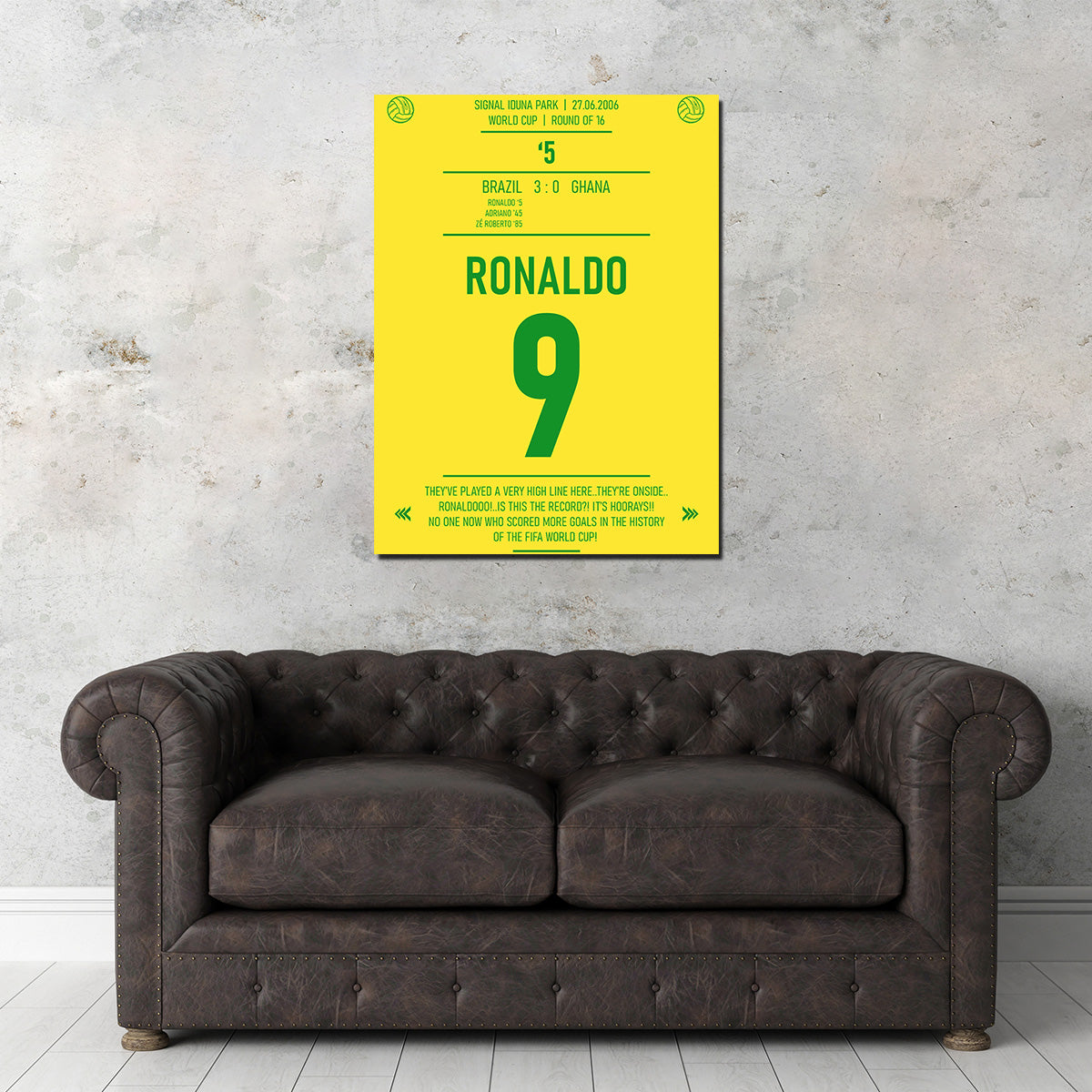 Ronaldo Jersey Wall Art