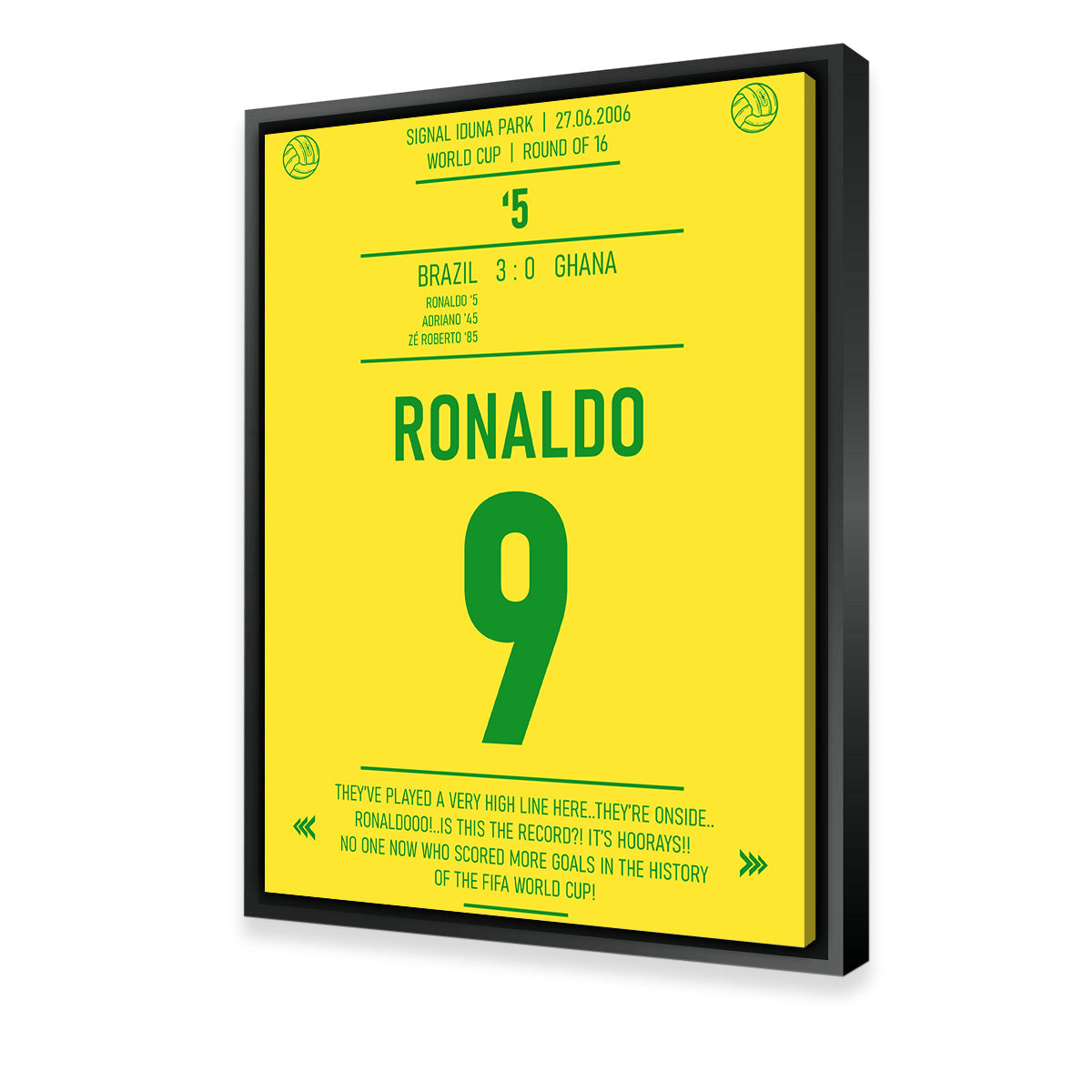 Ronaldo Jersey Wall Art