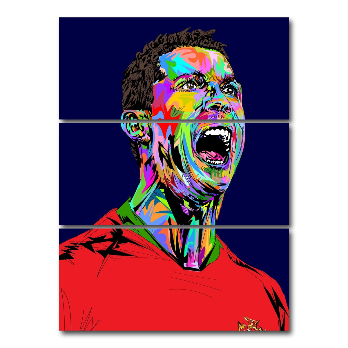 AUTO-MOCKUP WHITE | Ronaldo Abstract | 3 Piece | Gallery Wrap Canvas | group=8x18_stacked