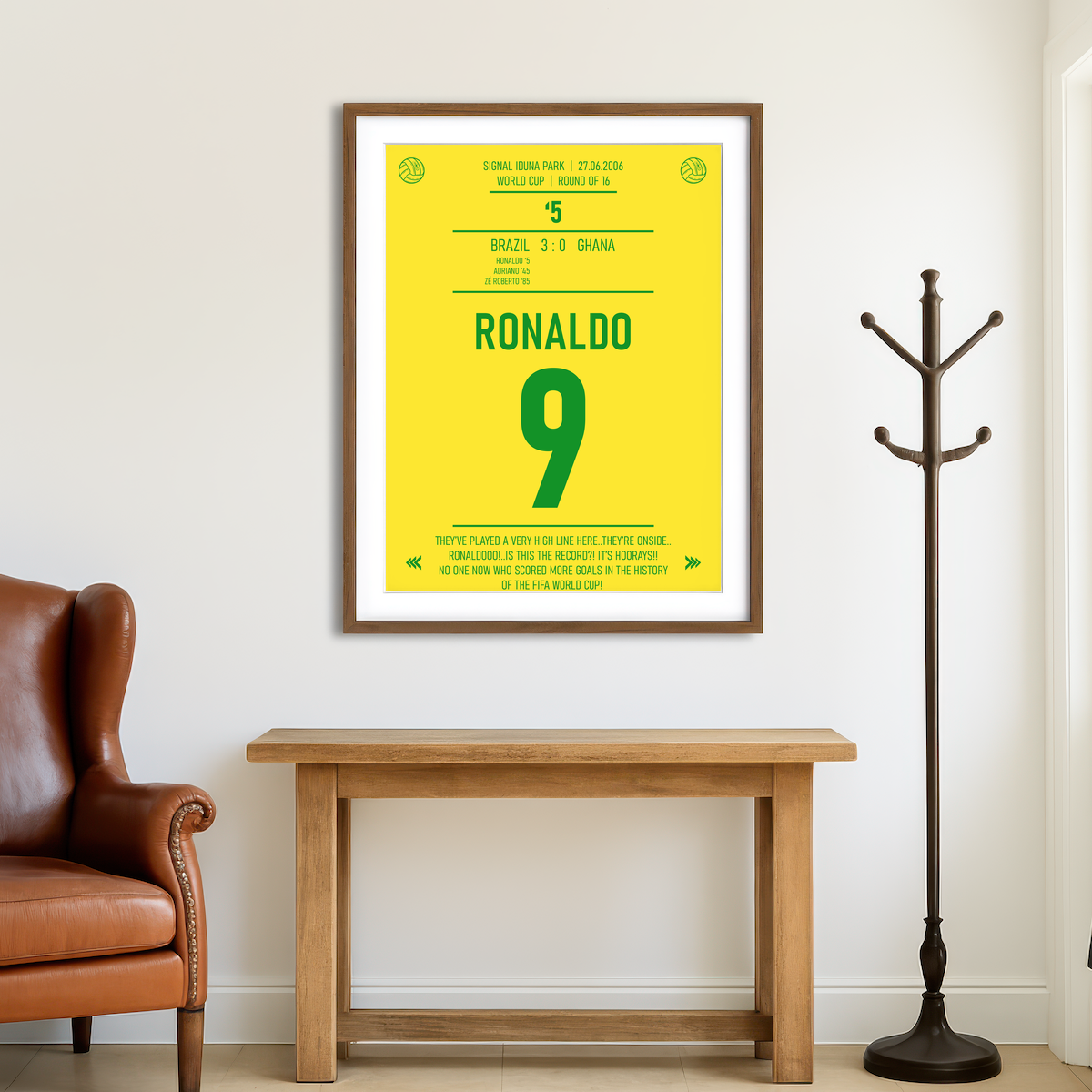 AUTO-MOCKUP ROOM | Ronaldo Jersey Wall Art