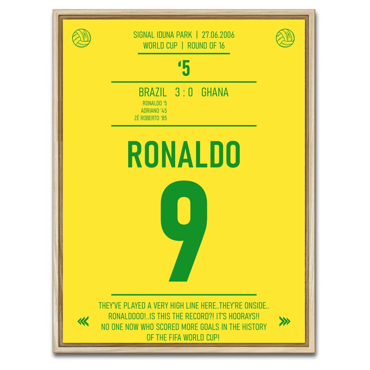 AUTO-MOCKUP WHITE | Ronaldo Jersey | 1 Piece | Natural Framed Canvas | group=3x4