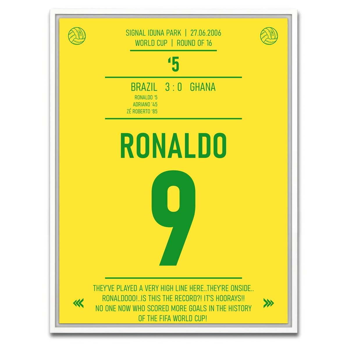 AUTO-MOCKUP WHITE | Ronaldo Jersey | 1 Piece | White Framed Canvas | group=3x4