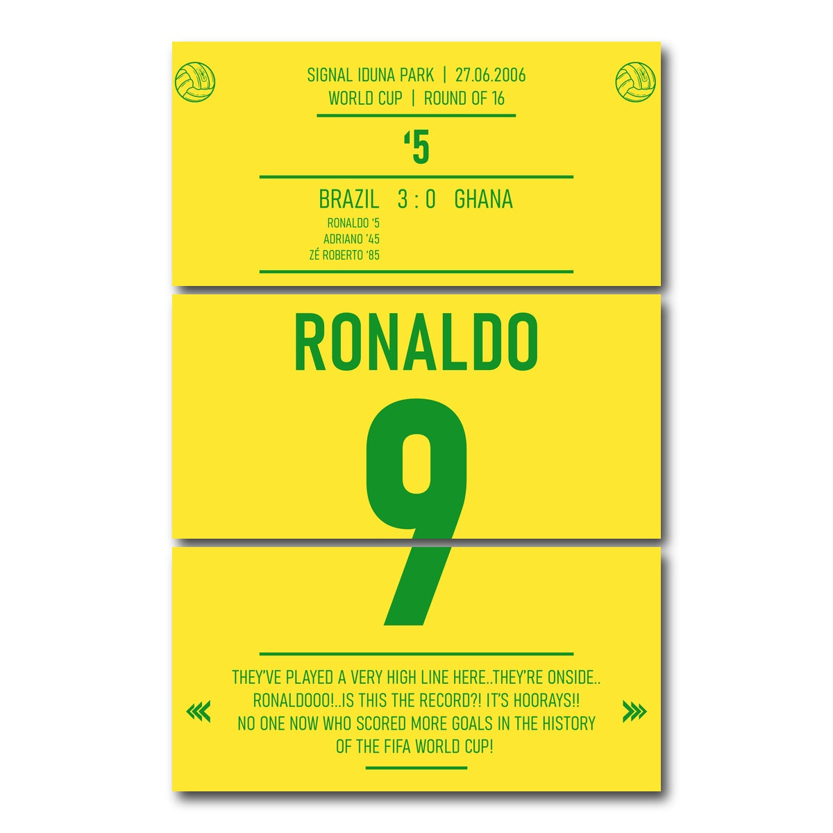 AUTO-MOCKUP WHITE | Ronaldo Jersey | 3 Piece | Gallery Wrap Canvas | group=12x24_stacked