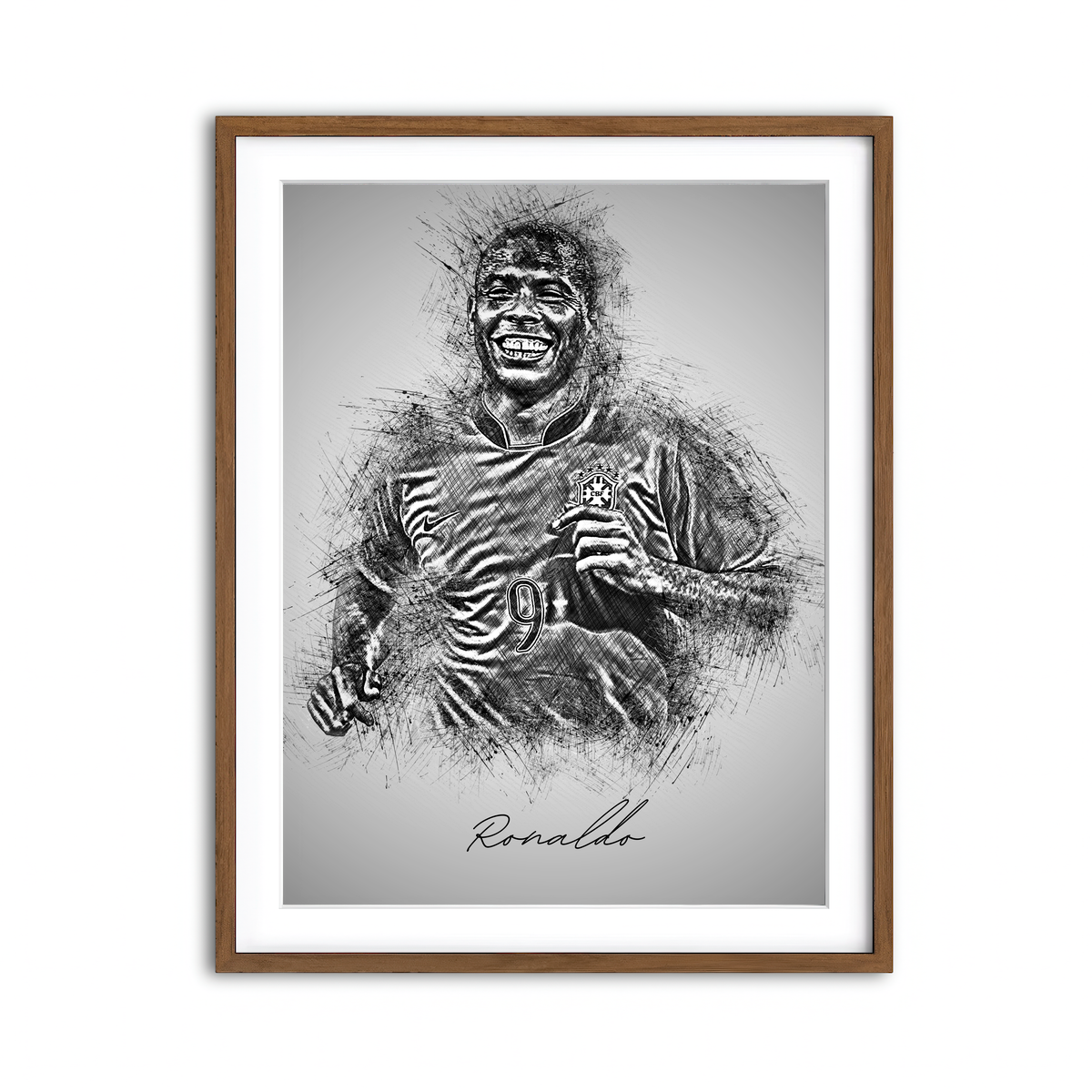 Framed Print 3x4 Walnut