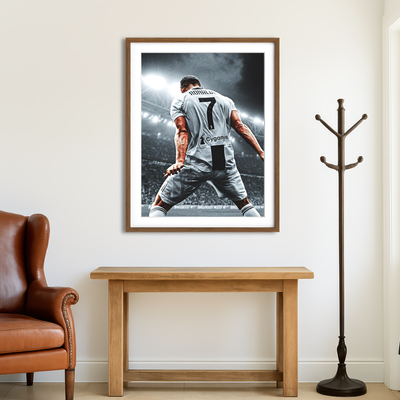 AUTO-MOCKUP ROOM | Ronaldo Number 7 Wall Art