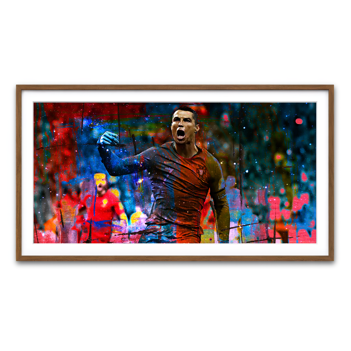 Framed Print 2x1 Walnut