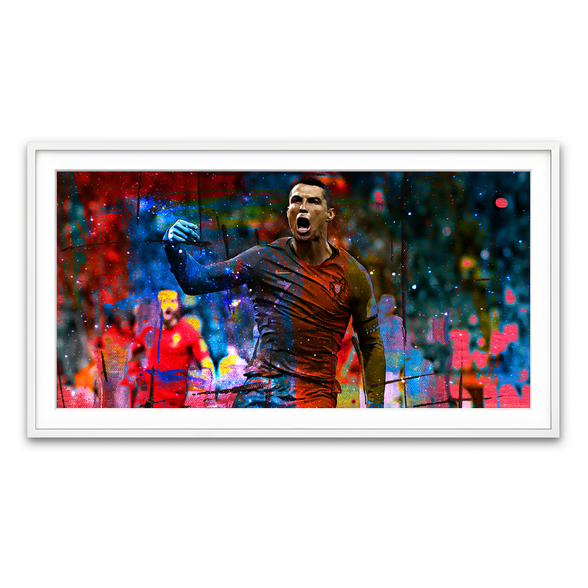 Framed Print 2x1 White