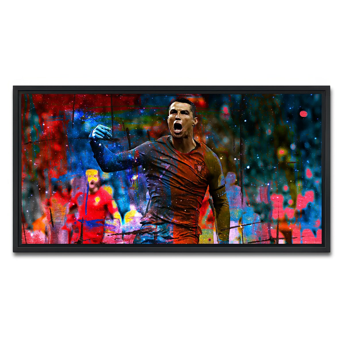 AUTO-MOCKUP WHITE | Ronaldo | 1 Piece | Black Framed Canvas | group=2x1