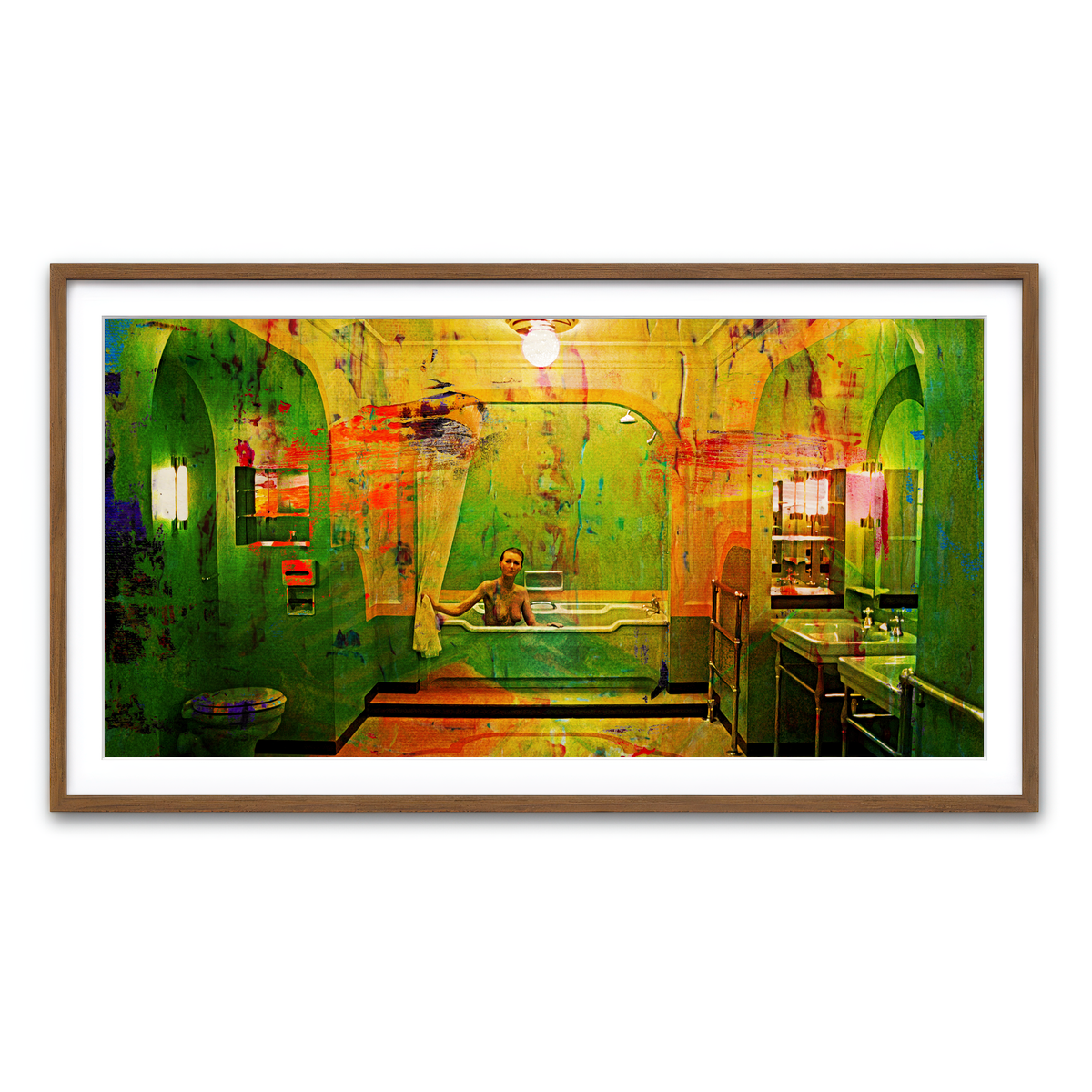 Framed Print 2x1 Walnut